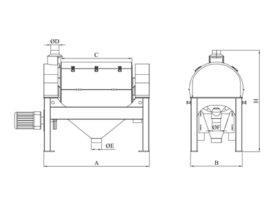 1230 Kg / Saat Vibrasyonlu Kepek Fırçası - 1
