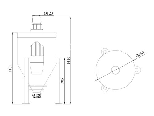 3-5 Ton / Saat Larva Kırıcı Tahıl İşleme Makinası