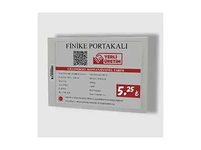 5.83 İnç Elektronik Raf Etiketi