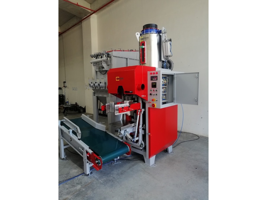 250-300 Bags/Hour Air System Valve Bag Powder Granule Filling Machine