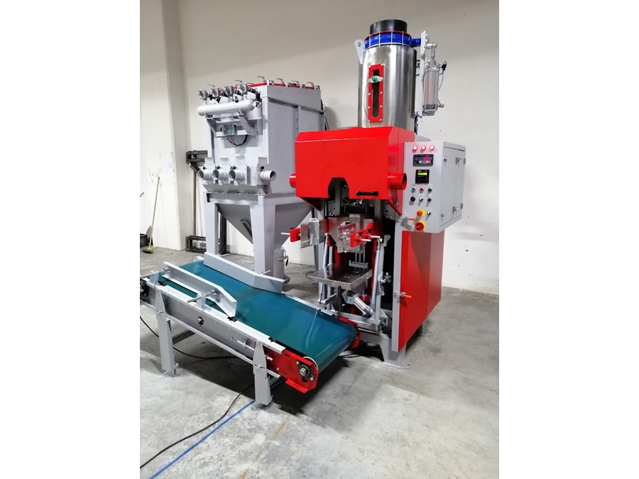 250-300 Bags/Hour Air System Valve Bag Powder Granule Filling Machine