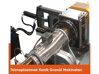 Ø115x80 mm 80-120 kg/h Kunststoff-Recycling-Kegel-Granulatextruder - 1
