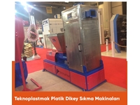 200-300 kg/saat Paslanmaz Dikey Plastik Sıkma Makinası - 1