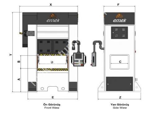 200 Ton Hava Kavramalı H Tipi Laminasyon Pres Makinesi