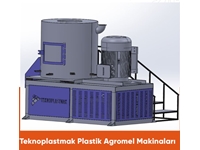 800 Mm 175-225 Kg/Saat Plastik Agromel Makinası - 1