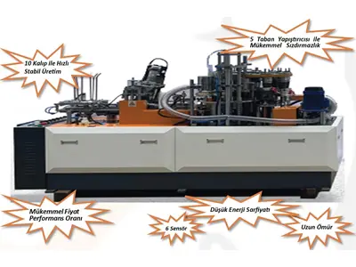 Myc110b Automatische Kartonbecher-Maschine