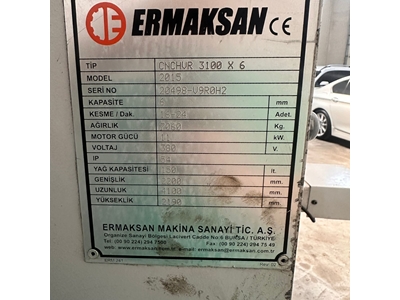 3100x6 mm CNC Hidrolik Giyotin Makas - 1