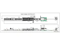 Ligne de production de profilés en rouleaux de conduits