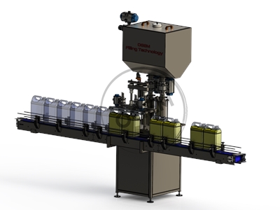 5 Liter Double Head Vertical Liquid Automatic Packaging Filling Machine - 1