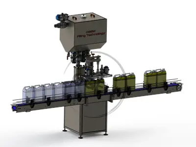 5 Litre Double Head Vertical Liquid Automatic Packaging Filling Machine