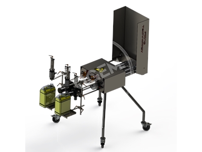 5 Litre Double Head Acid/Caustic Semi-Automatic Packaging Filling Machine - 1