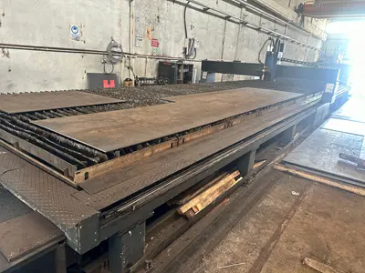 3X14 Metre 260 Amper Döner Kafa Cnc Plazma Kesim Tezgahı