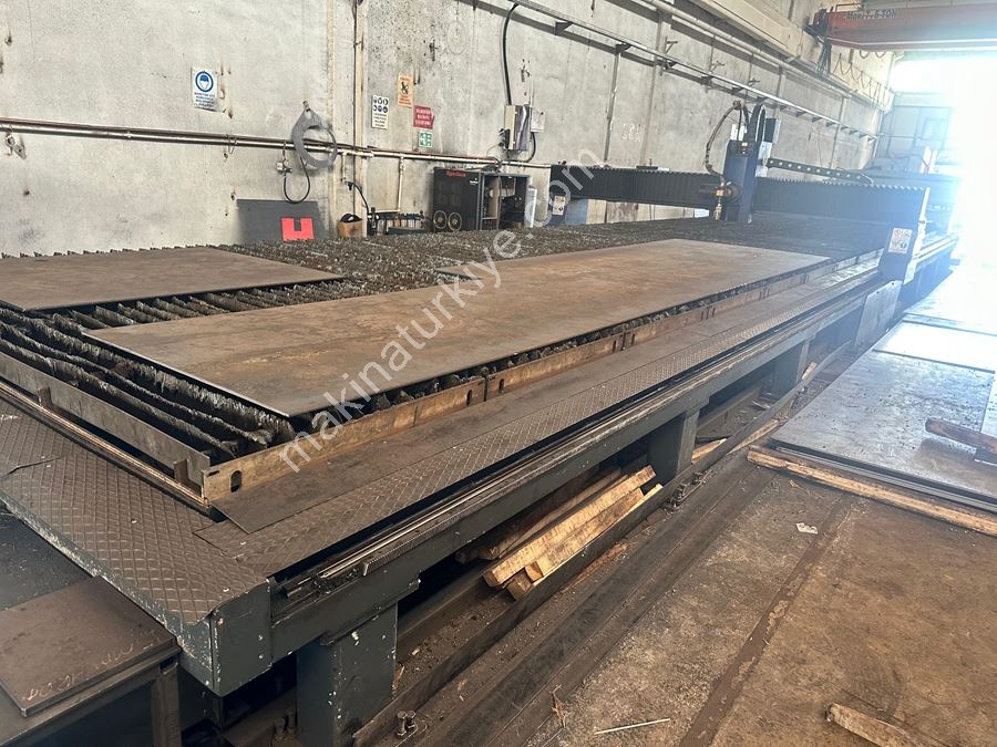 3x14 Metre 260 Amper Döner Kafa CNC Plazma Kesim Tezgahı