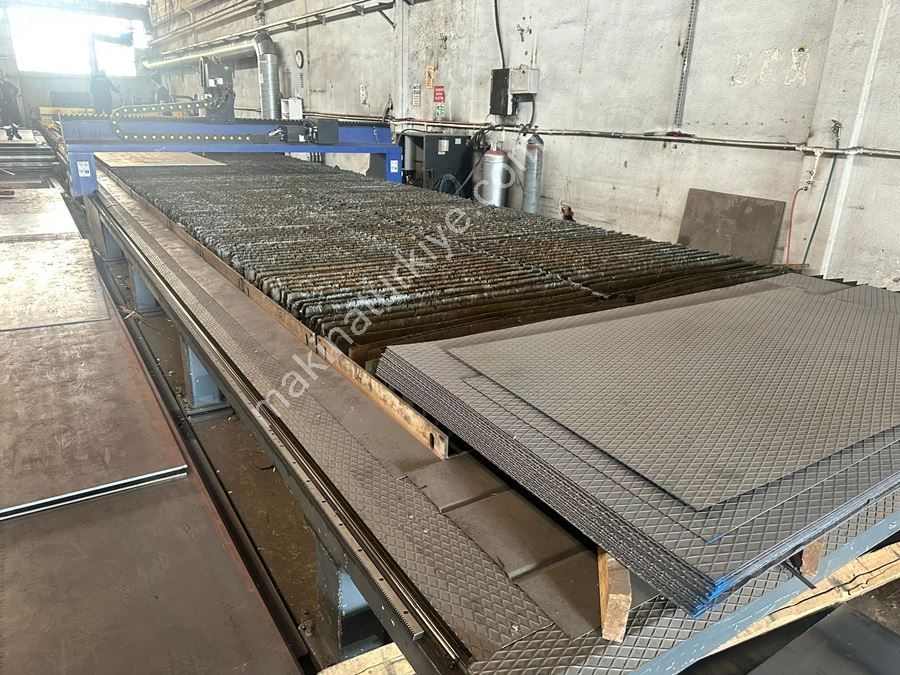 3x14 Metre 260 Amper Döner Kafa CNC Plazma Kesim Tezgahı