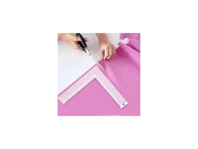 Tailor Pattern Stylist L-Square Triangle Thin Plastic Ruler Set