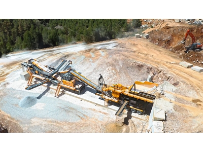 130-300 Ton/Stunde Mobile Hartgesteinsbrech- und Siebanlage - 4