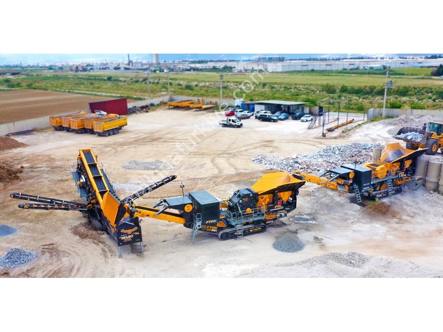 Mobile Tracked Kiefer+Prall+Sicht Kombination 250-350 Tph Komplett Anlage