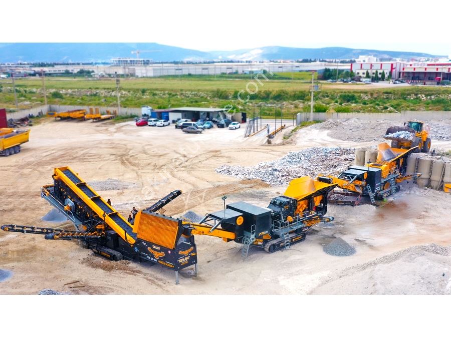 Mobile Tracked Kiefer+Prall+Sicht Kombination 250-350 Tph Komplett Anlage