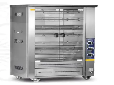 12/60 Chicken 105x60x190 Cm Gas Chicken Rotisserie Machine