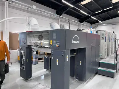 2007 - Man Roland 704 3B Hiprint 4 Color Offset Printing Machine