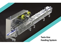 600 Packs/Minute Twin-Line Feeding System - 0