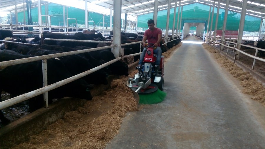 10 Hp 4 Zamanlı Kürek Fırçalı Yem Yanaştırma Makinası