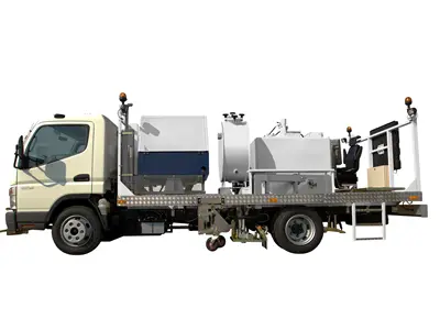 Camion de marquage routier par pulvérisation thermoplastique de 400 litres