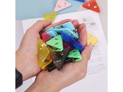 10 Stück Dreieck Kunststoff Nähen Stickerei Stoff Papier Textil Klemmklammern - 2