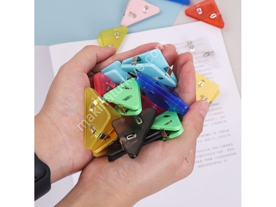 10 Stück Dreieck Kunststoff Nähen Stickerei Stoff Papier Textil Klemmklammern