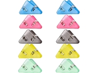 10 Pieces Triangle Plastic Sewing Embroidery Fabric Paper Textile Clamping Clip