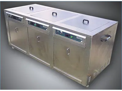 3 Station Industrial Ultrasonic Cleaning System