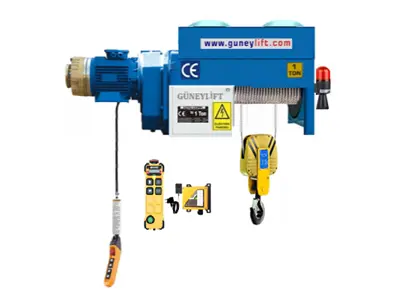1 Ton 4 Haraketli Monoray Halatlı Vinç