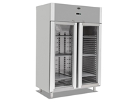 Glass Door Vertical Double Door Refrigerator