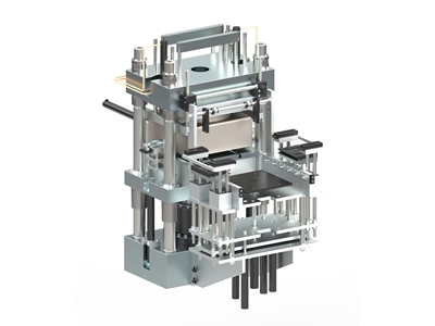100-1000 Ton Vakumlu Kauçuk Vulkanizasyon Makinesi 1-4 Rt - 4