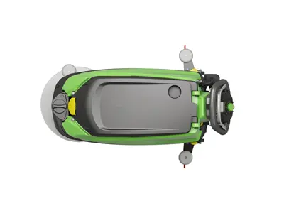 Machine à plancher automatique à batterie 70 L motorisée İpc Ct 71 Bt 55 pour la marche - Version avec 55 cm de brosse unique