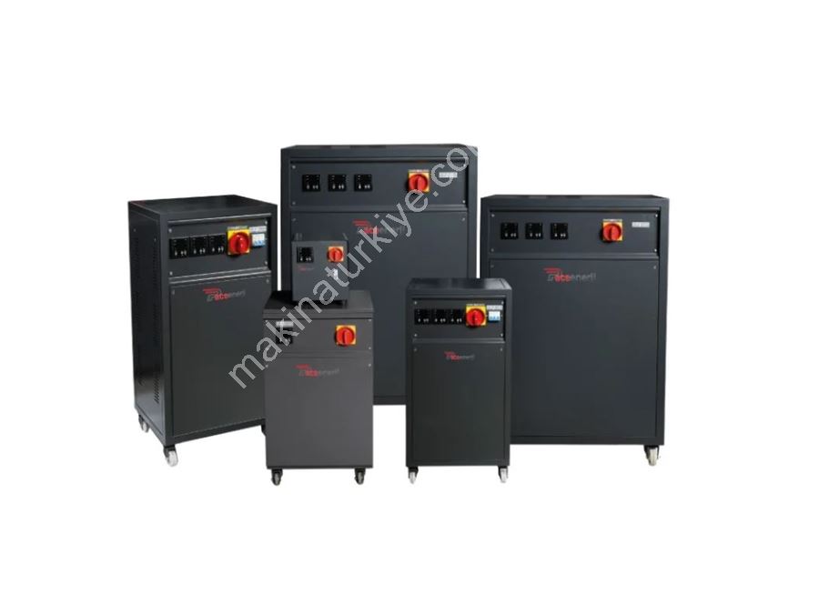 1-200 KVA Mikroişlemci Kontrollü Tek Fazlı Statik Voltaj Regülatörü