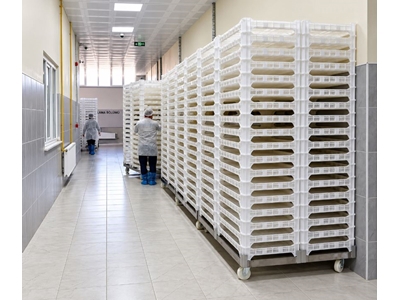 Wagen zum Transport von Kisten und Tabletts