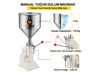 5-50 Ml Manual Yoğun Sıvı Dolum Makinası  - 0