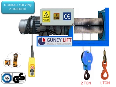 2 Ton 50 Metre Irgat Sistemleri Yer Vinci - 1