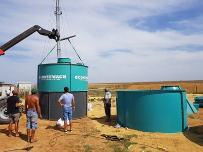 Silo à ciment de 75 tonnes - 1