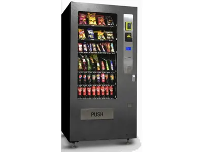 6 Shelf 8 Row Spiral Food and Beverage Vending Machine