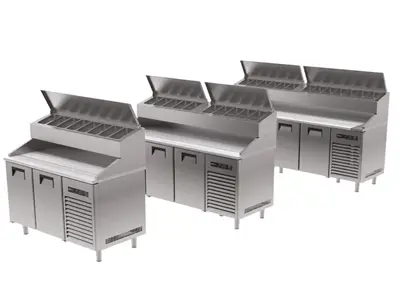 Make-Up High Tubed Countertop Refrigerator