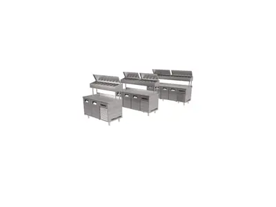 Make-Up High Tubed Countertop Refrigerator