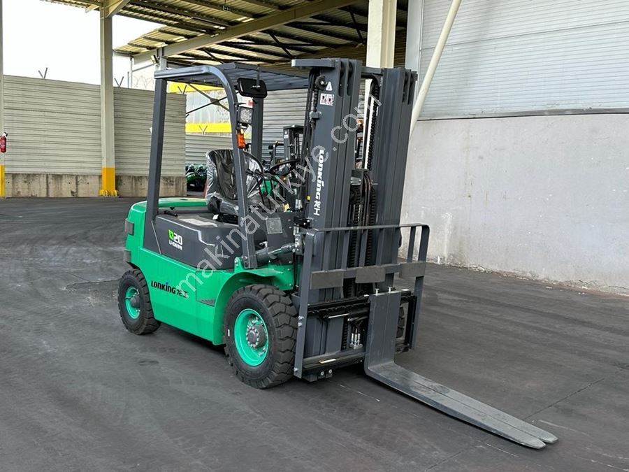 Lonking 3 Ton 4.5M Triplex Lityum Akülü Forklift