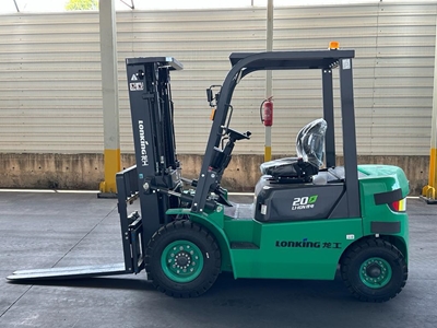 Lonking 3 Ton 4.5M Triplex Lityum Akülü Forklift - 9