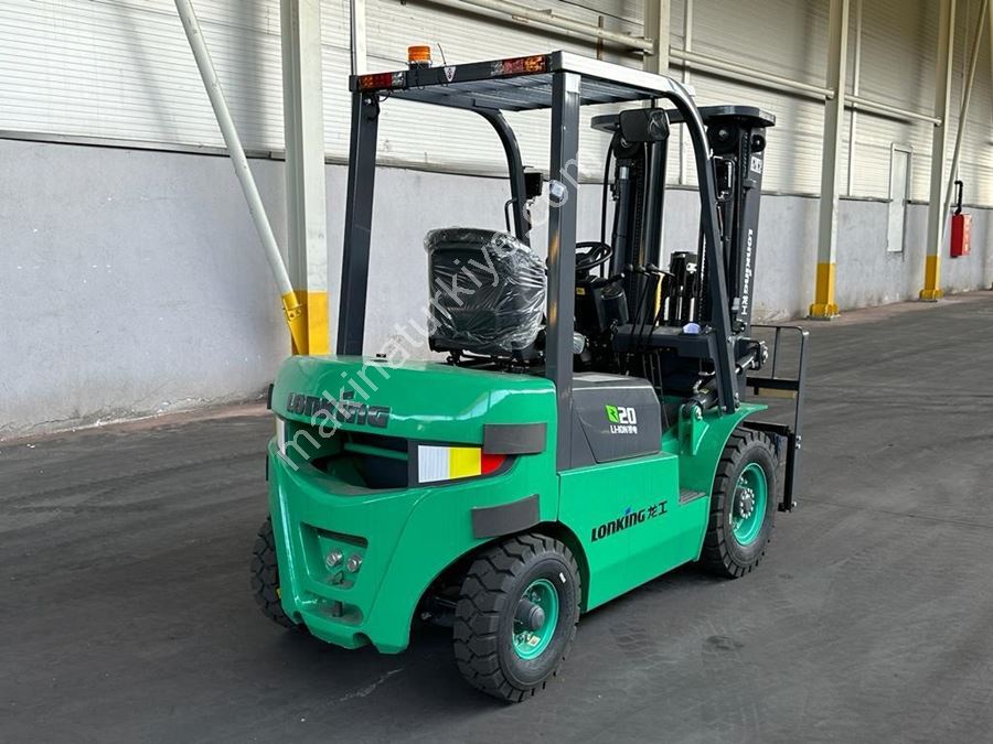 Lonking 3 Ton 4.5M Triplex Lityum Akülü Forklift