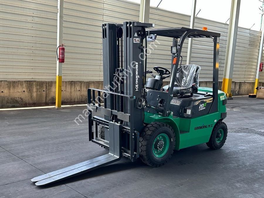 Lonking 3 Ton 4.5M Triplex Lityum Akülü Forklift