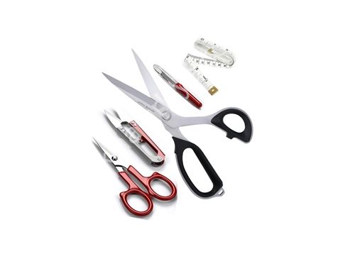 7230 Set mit Titanbeschichteten Klingen und Kunststoffgriff, 9 Nr. 23 cm Stoffschere