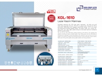 1600x1000 mm Çift Kafa Lazer Kesim Makinası