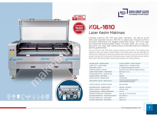 Doppelkopf-Laser-Schneidemaschine Kgl-1610